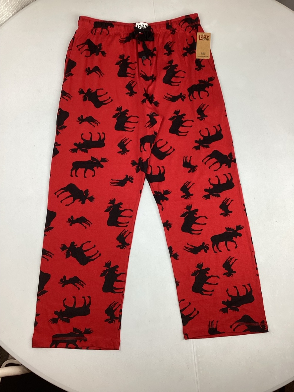 LazyOne Men’s XL Cotton Pajama Pants New with tag Red Moose Lounge Sleepwear